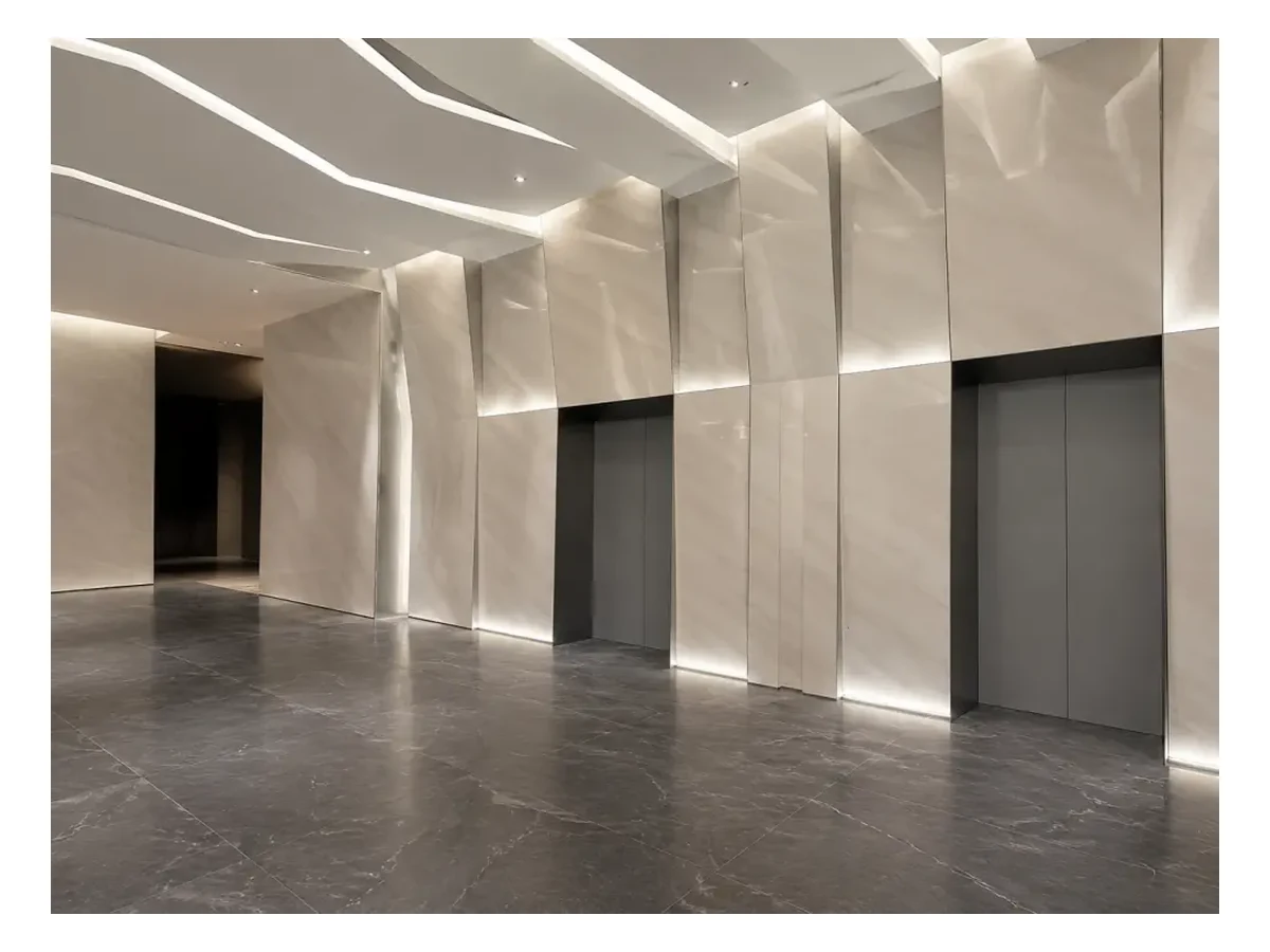 Pure White Marble Interior Wall Application Pure White Marble interior wall application