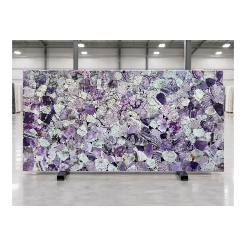 Purple Agate Semi-Precious Stone natural stone slab