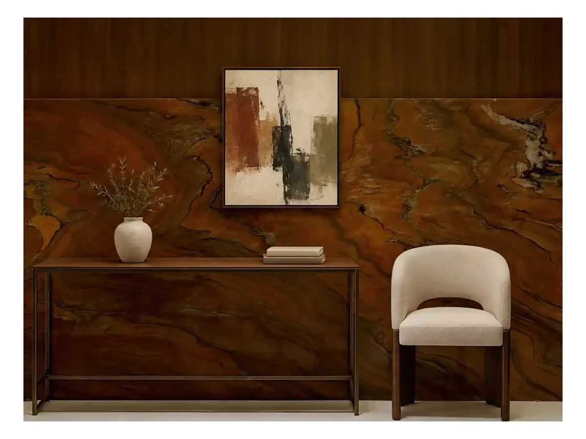 Red Silk Quartzite Feature Wall Application Reference Red Silk Quartzite feature wall application reference