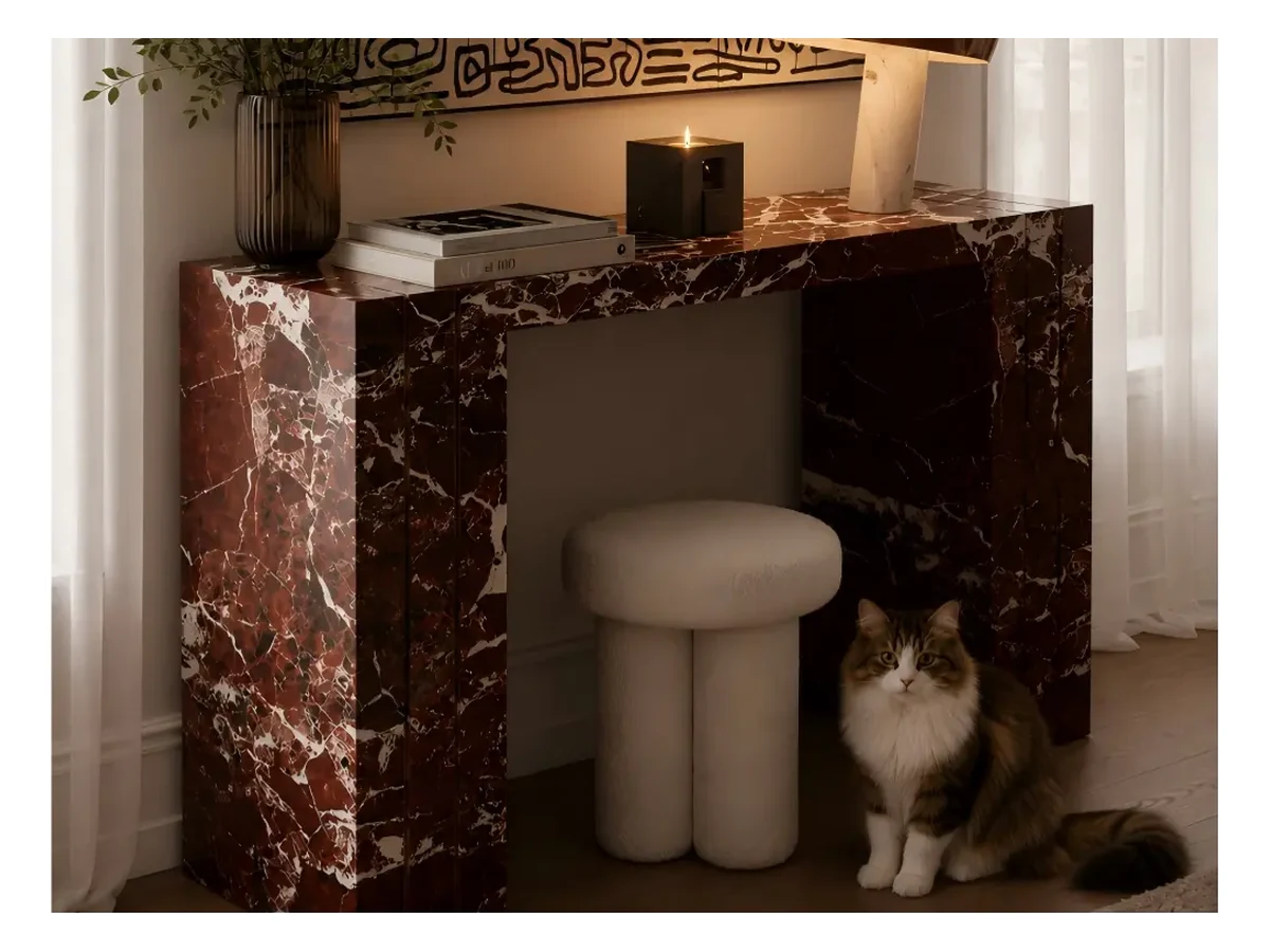 Rosso Levanto Marble Stone Table Application Rosso Levanto Marble stone table application
