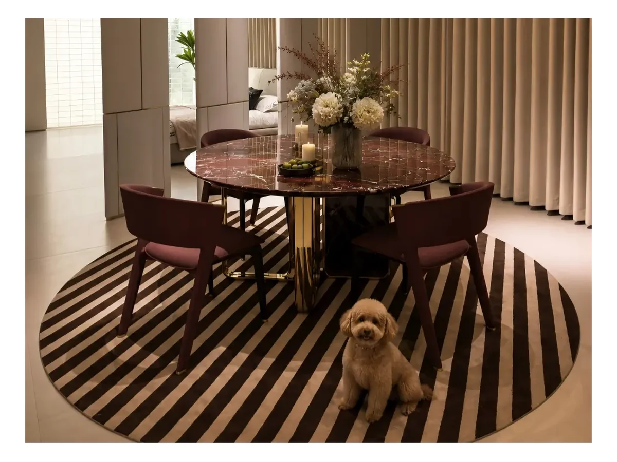 Rosso Levanto Marble Dining Table Application Rosso Levanto Marble dining table application