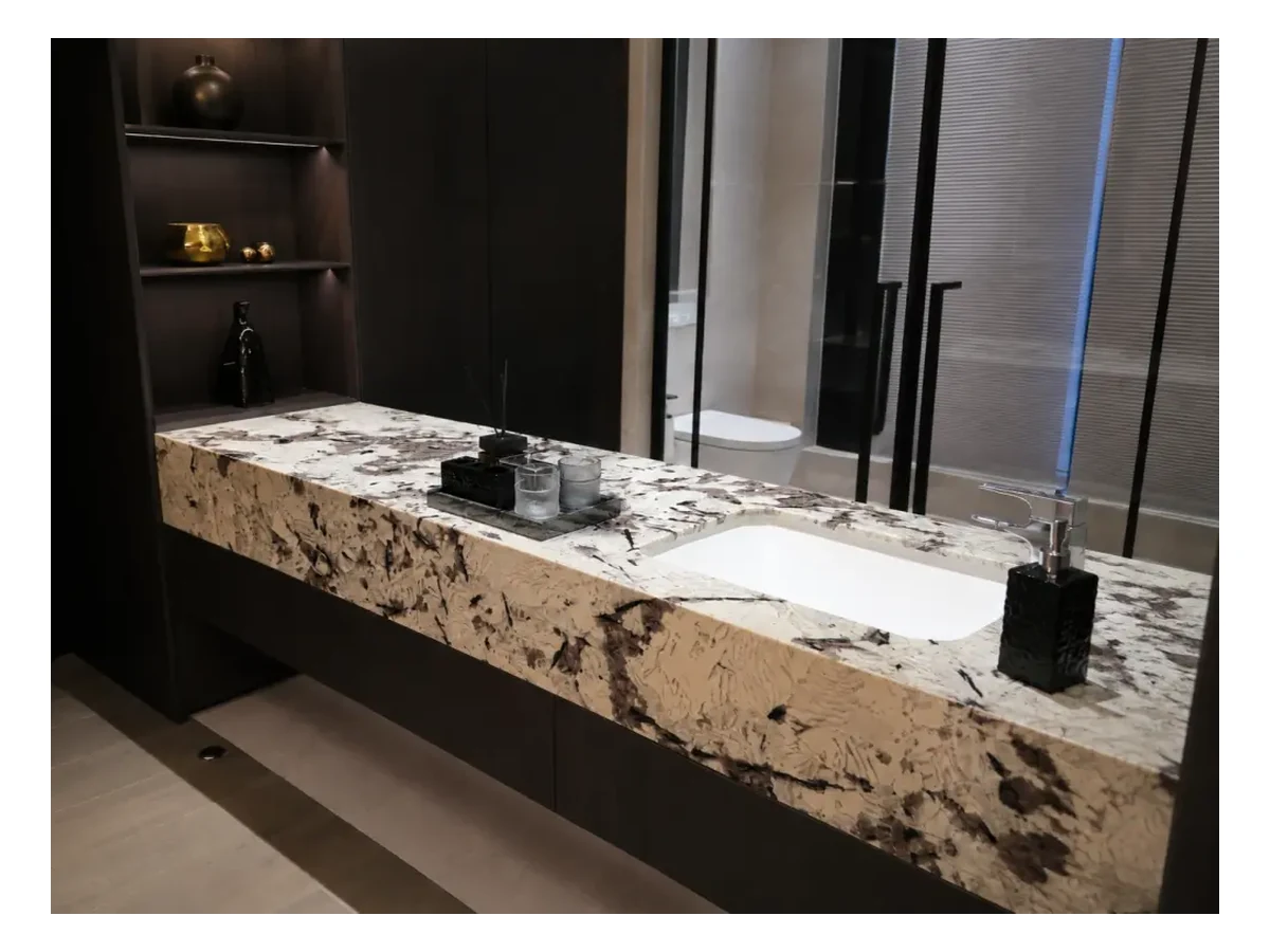 Splendor White Granite Bathroom Vanity Application Splendor White Granite bathroom vanity application