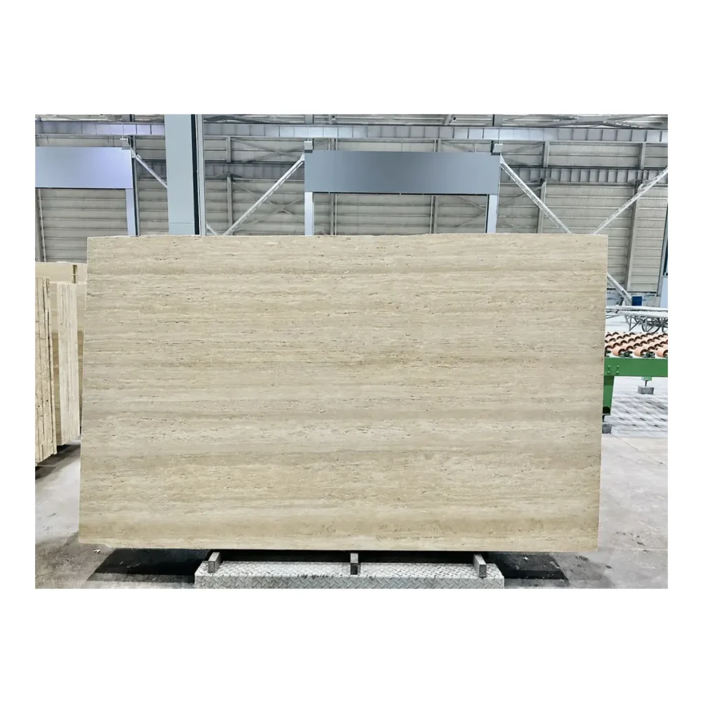 Turkey White Travertine natural stone slab