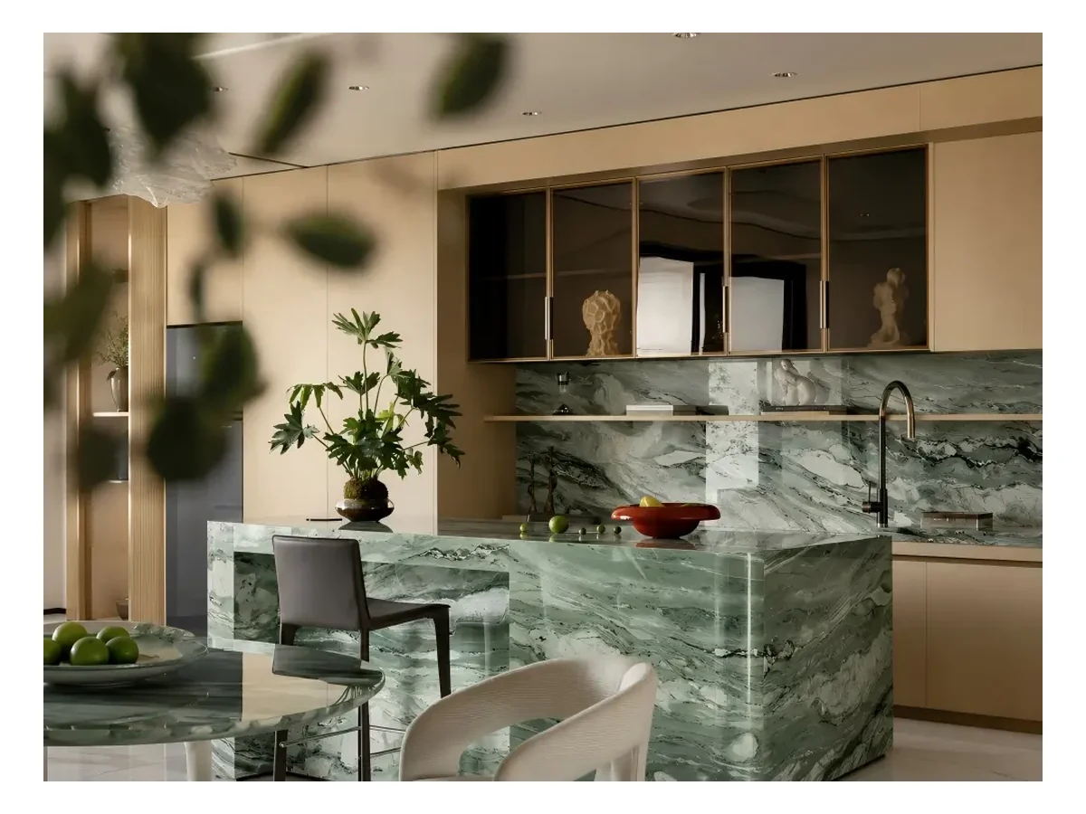 Victoria Green Marble Countertop Application Victoria Green Marble countertop application