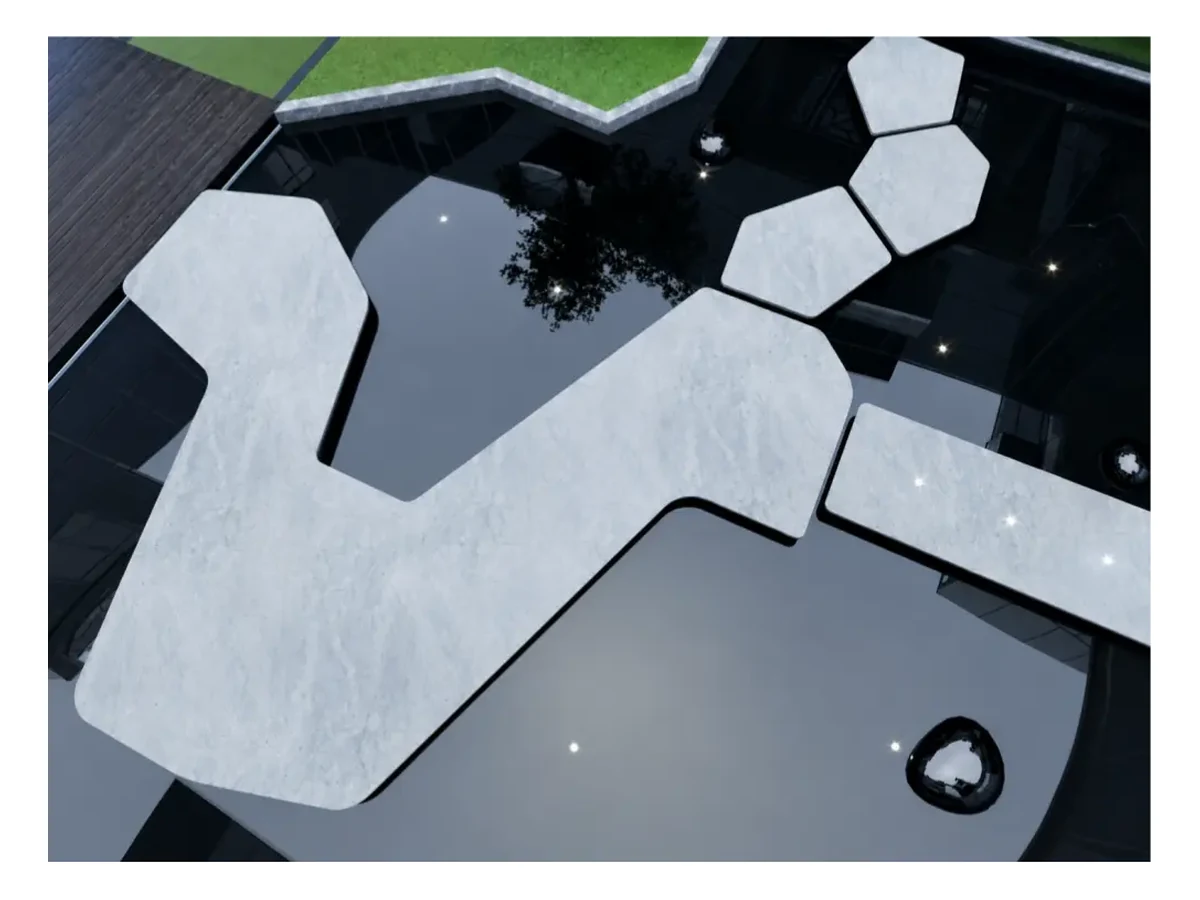 White Jade Marble Flooring Application White Jade Marble flooring application